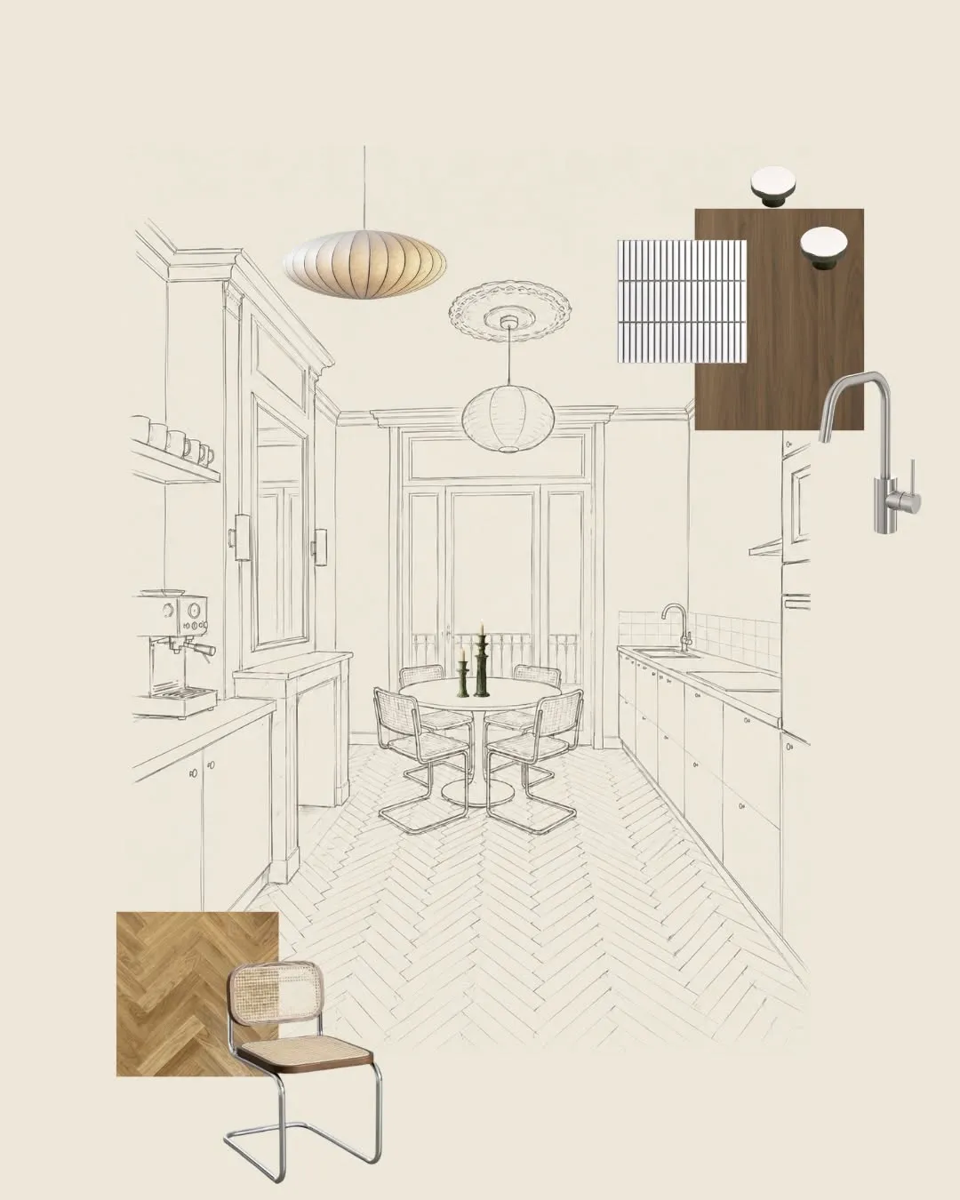 PROJET CÉLINE ✨ Après la rénovation vient l’étape de l’ameublement. Le choix du mobilier, des tissus, des luminaires et 
